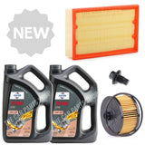 FITS FORD TRANSIT 2.4 2004-06 SERVICE KIT 10L FUCHS XTR 5W30 + SUMP PLUG AIR OIL