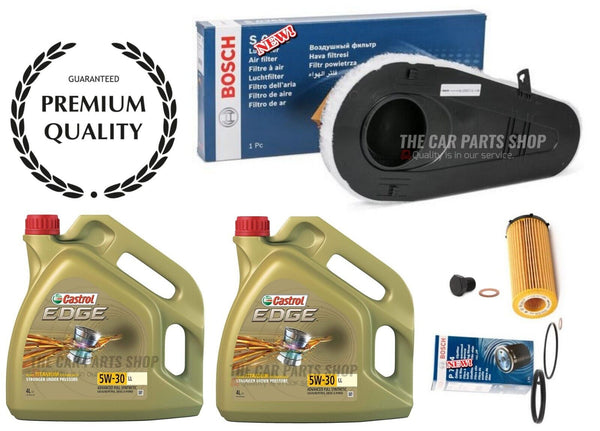 FOR BMW 730D MSPORT F01 BOSCH SERVICE KIT 8L CASTROL + BOSCH AIR OIL FILTERS