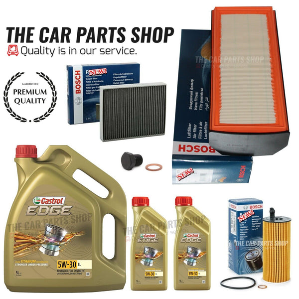 TO FIT BMW 435D N57D30B BOSCH SERVICE KIT 7L CASTROL & BOSCH AIR OIL CABIN BOSCH