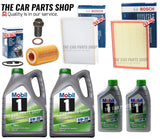 FOR MERCEDES SPRINTER CDI 313 BOSCH SERVICE KIT 12L MOBIL 1 ESP AIR OIL CABIN OE