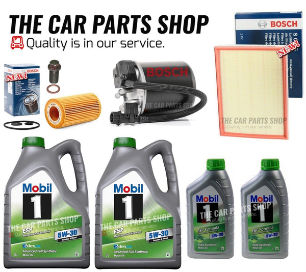 FOR MERCEDES SPRINTER CDI 313 BOSCH SERVICE KIT FUEL AIR OIL & 12L MOBIL 1 ESP
