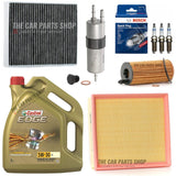 FOR BMW 1 SERIES 118i F20 COMPLETE SERVICE KIT WITH 5L CASTROL EDGE LL 5W30 OIL