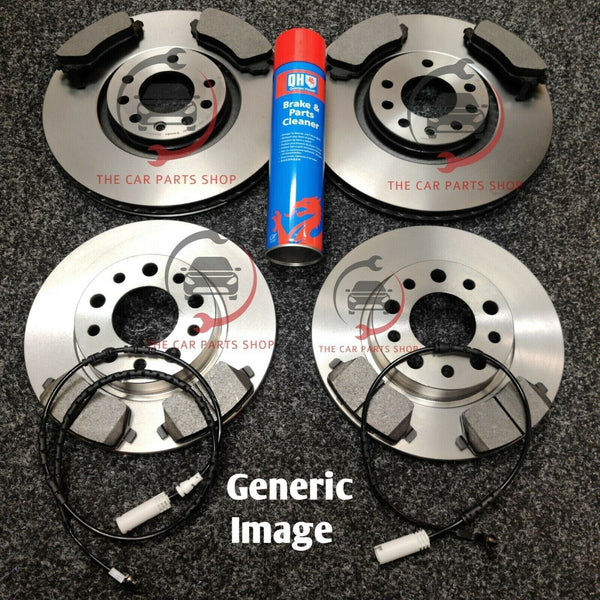 FOR BMW 1 SERIES 130i E87 NEW FRONT & REAR BRAKE DISCS & PADS & SENSORS
