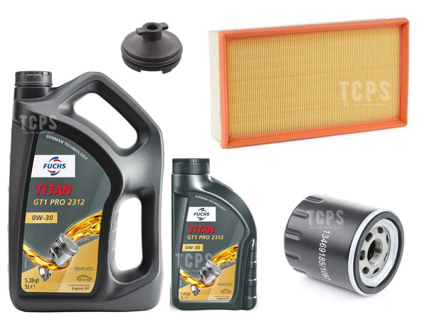 SERVICE KIT FOR PEUGEOT 308 2.0 BLUEHDI GT LINE MK2 13-19 6L 0W30 & AIR OIL KIT