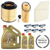 FOR AUDI S5 3.0 TFSI V6 FULL SERVICE KIT WITH 7L CASTROL EDGE 5W30 PREMIUM OIL