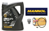 FOR SKODA OCTAVIA 2.0 TDI 14-20 MK3 BOSCH SERVICE KIT NEW OIL FILTER & 5W30 OIL
