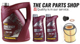 NEW OIL FILTER & 7L MANNOL 5W30 OIL SERVICE KIT FOR BMW 330i MSPORT E93