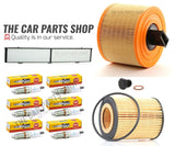 COMPLETE SERVICE FILTERS KIT WITH NGK PLUGS FOR BMW 330i MSPORT E93 (NO OIL)