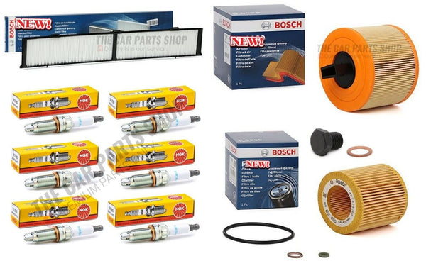 FOR BMW 330i MSPORT E93 COMPLETE BOSCH SERVICE FILTERS KIT NEW 6 NGK PLUGS SET