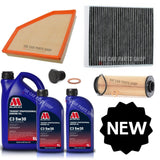 FOR BMW 1 SERIES M140i F21 SERVICE KIT 7L MILLERS & AIR OIL CABIN FILTER PACK