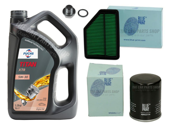 FOR HONDA CIVIC 1.4 SE I-DSI MK8 BLUEPRINT SERVICE KIT 5L FUCHS & AIR OIL PLUG