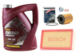 FITS MINI COOPER 1.6 D R56 BOSCH SERVICE KIT AIR & OIL FILTER BOSCH 5L MOTOR OIL