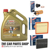 5L CASTROL & BOSCH AIR OIL CABIN BOSCH SERVICE KIT FOR BMW 1 SERIES 2.0 118d