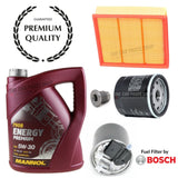 FOR MERCEDES A180D W176 1.5 DIESEL SERVICE KIT AIR OIL FILTER + BOSCH FUEL + 5L