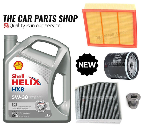 CARBON CABIN OIL AIR + 5L SHELL SERVICE KIT FOR MERCEDES A180D W176 1.5