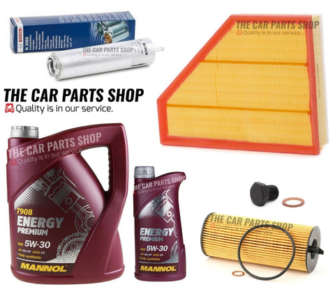 FOR BMW 3 SERIES 318D E90 SERVICE KIT 6L MANNOL & AIR FUEL OIL FILTER PACK