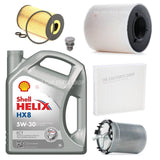FOR SKODA ROOMSTER 1.6 TDI SHELL HX8 FULL SERVICE KIT WITH ALL NEW FILTERS PACK
