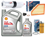 FITS BMW X1 20D E84 BOSCH SERVICE KIT POLLEN AIR OIL & 6L SHELL HELIX HX8 5W30