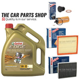 BOSCH POLLEN AIR OIL FILTER & CASTROL SERVICE KIT FITS BMW 116D DIESEL SPORT F20