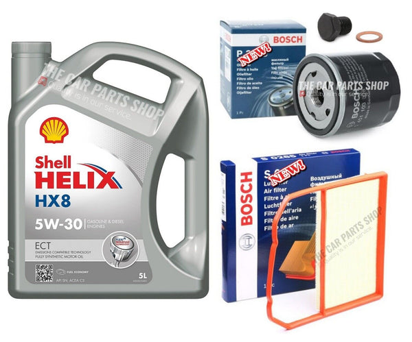 FOR SKODA CITIGO 1.0 MPI BOSCH SERVICE KIT BOSCH AIR OIL FILTER & SHELL HX8 5L