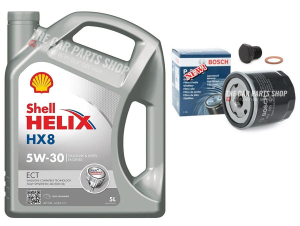 FOR SKODA CITIGO 1.0 MPI BOSCH SERVICE KIT NEW OIL FILTER AND SHELL ENGINE OIL