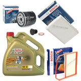 BOSCH SERVICE KIT 4L CASTROL 5W30 BOSCH FILTERS FOR SKODA CITIGO 1.0 PETROL