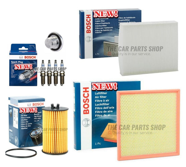 FOR VAUXHALL ZAFIRA 1.4 PETROL MK3 COMPLETE BOSCH FILTERS SERVICE KIT & 4 PLUGS