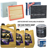 FOR FORD MONDEO 2.0 TDCI MK5 BOSCH SERVICE KIT 7L GRANVILLE 0W30 & AIR OIL CABIN