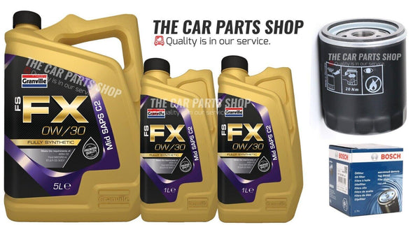 FOR FORD MONDEO 2.0 TDCI MK5 BOSCH SERVICE KIT 7L 0W30 OIL & BOSCH OIL FILTER