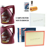 FOR MERCEDES VITO 2.2 D 116 BOSCH SERVICE KIT BOSCH AIR OIL CABIN & 10L MANNOL