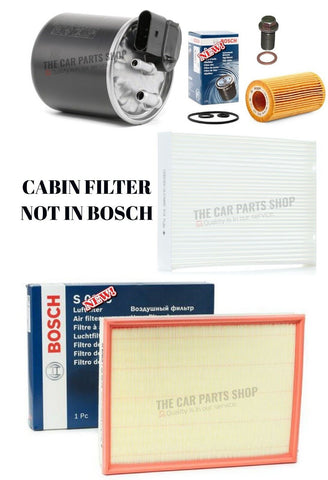 FULL BOSCH FILTERS SERVICE PACK FOR MERCEDES VITO 2.2 D 116