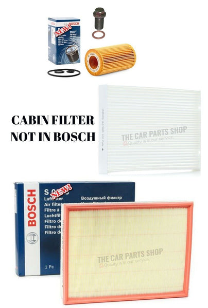 FOR MERCEDES VITO 2.2 D 116 BOSCH FILTER SERVICE KIT BOSCH AIR POLLEN OIL FILTER