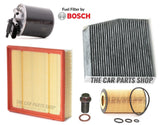 COMPLETE FILTER SERVICE KIT FOR MERCEDES A-CLASS A200 D W176 ALL NEW FILTERS
