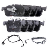 FRONT & REAR BRAKE PADS SET & WEAR SENSORS FOR RANGE ROVER EVOQUE 2012 - 2018