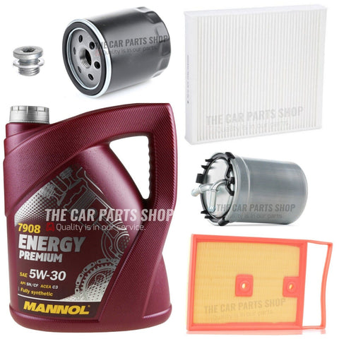 FOR SEAT TOLEDO 1.4 TDI MK4 FULL SERVICE KIT 5L MANNOL & ALL NEW FILTERS PACK