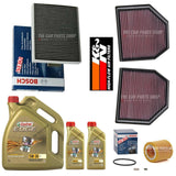 FOR BMW M3 F80 SERVICE KIT 7L CASTROL BOSCH OIL POLLEN + TWO K & N AIR FILTERS