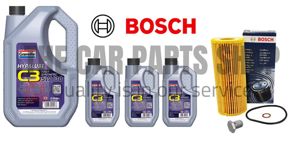 BOSCH OIL CHANGE SERVICE KIT FITS BMW 3 SERIES 3.0 330d (12/04 - 08/08)