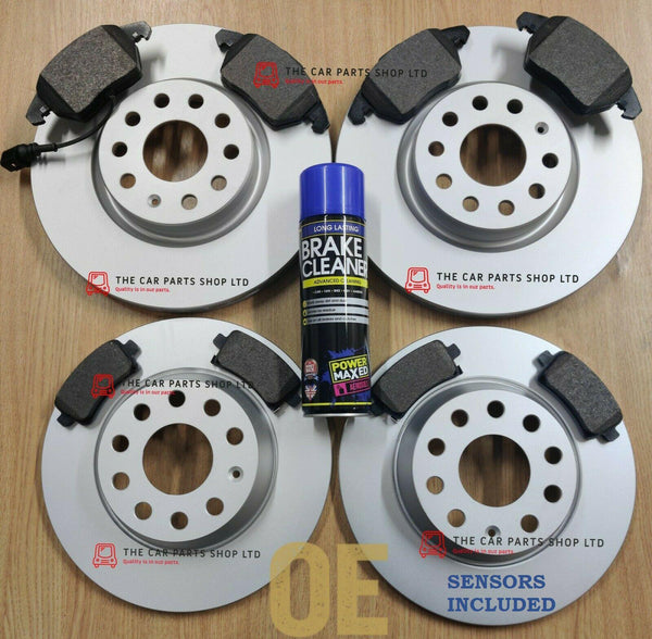 FOR BMW M140i F20 COATED FRONT AND REAR BRAKE DISCS & NEW PADS &  SENSORS