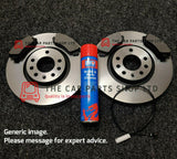 FOR BMW M140i F20 BRAKE DISCS REAR 345MM & REAR PADS WITH SENSOR