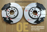 FOR BMW 535D MSPORT F10 COATED 345MM REAR BRAKE DISCS AND REAR PADS & SENSOR