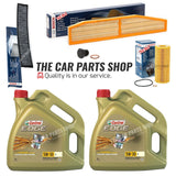 FOR BMW X3 3.0D E83 05-08 BOSCH SERVICE KIT POLLEN AIR OIL AND 8L CASTROL