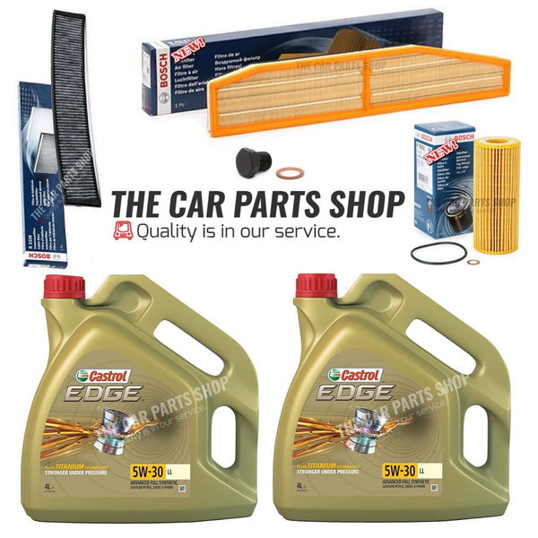 FOR BMW X3 3.0D E83 05-08 BOSCH SERVICE KIT POLLEN AIR OIL AND 8L CASTROL