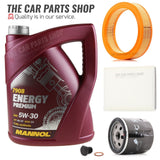 FOR VW POLO 1.0 PETROL 6N 1996-1999 SERVICE KIT 5L MANNOL & AIR OIL CABIN FILTER