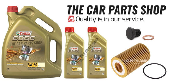 FOR AUDI S5 3.0 TFSI 8T 10-17 CASTROL OIL CHANGE SERVICE KIT WITH FILTER & PLUG