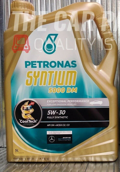 5 LITRES HIGH QUALITY PETRONAS SYNTIUM 5000 DM LONGLIFE 5W30 FULLY SYNTHETIC OIL