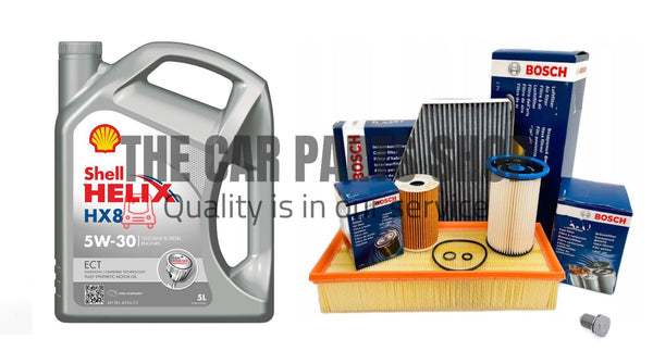 FOR AUDI Q3 2.0 TDI quattro (06/11 - 10/18) FULL BOSCH SERVICE PACKAGE SHELL HX8