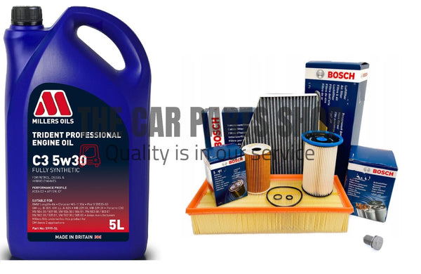 FOR AUDI Q3 2.0 TDI quattro (06/11 - 10/18) FULL BOSCH SERVICE PACKAGE MILLERS