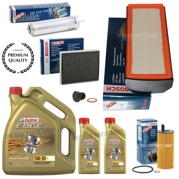 FITS BMW 335d F30 F31 BOSCH SERVICE KIT 7L CASTROL EDGE COMPLETE SERVICE KIT
