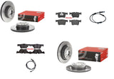 BREMBO FRONT BRAKE DISCS & PADS SENSORS FOR BMW 320D M SPORT SHADOW EDITION F30