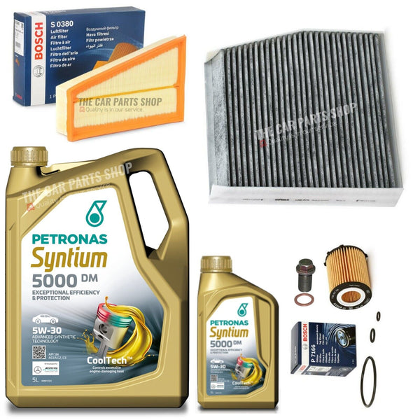 6L PETRONAS BOSCH SERVICE KIT FOR MERCEDES A-CLASS A180 AMG LINE PETROL